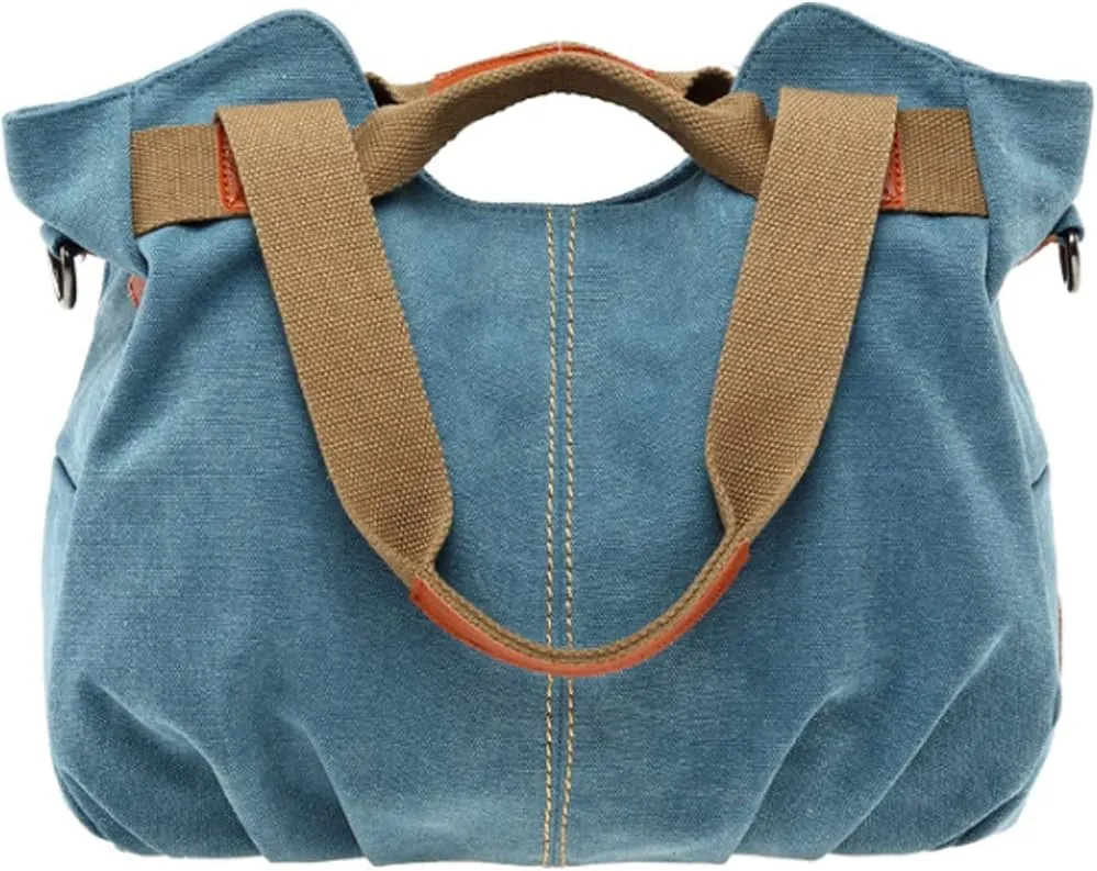 Women Handbag Tote Top Handle Satchel Shoulder Bag Casual Vintage Purse Canvas Bags