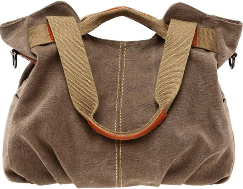 Women Handbag Tote Top Handle Satchel Shoulder Bag Casual Vintage Purse Canvas Bags