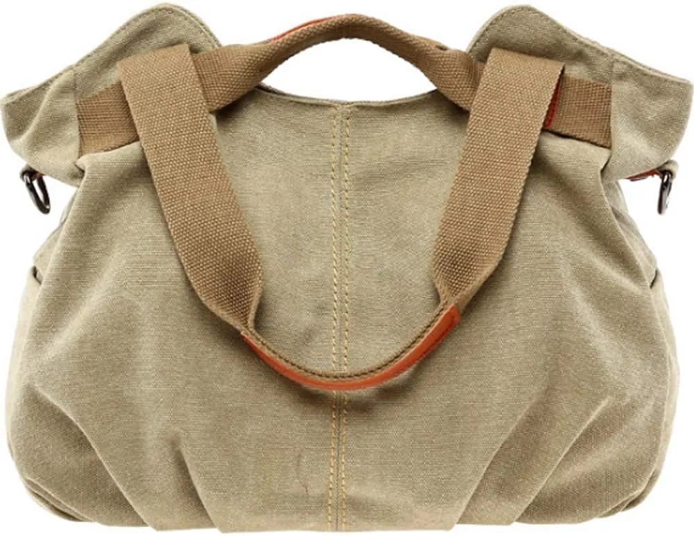 Women Handbag Tote Top Handle Satchel Shoulder Bag Casual Vintage Purse Canvas Bags