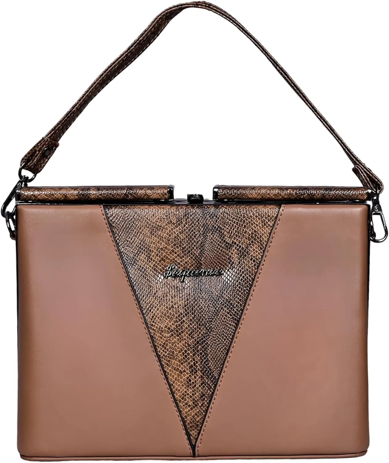 Women Vegan Leather handbags, Fashion Snake Printed crossbody Bags, Clutch Bags