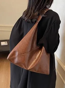 Women Vintage Shoulder Bag Tote Bag Hobo Bag Slouchy Satchel Purse Work Bag Large Capacity Commuter Bag Underarm Bag