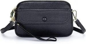 Women's Crossbody Bags with Shoulder Strap and Wrist Strap Women's Zipper Crossbody Bags