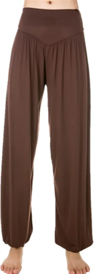 Women's Elastic Soft Modal Yoga Sports Pants Dance Harem Pants