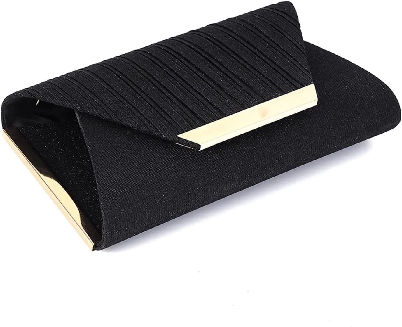 Womens Glitter Clutch Bags Flap Elegant Purse Evening Bag Formal Handbag with Detachable Chain