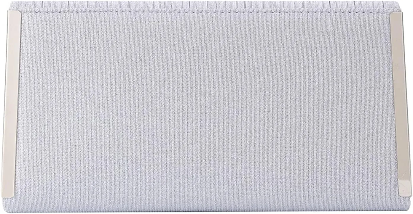 Womens Glitter Clutch Bags Flap Elegant Purse Evening Bag Formal Handbag with Detachable Chain
