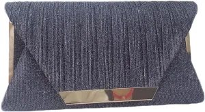 Womens Glitter Clutch Bags Flap Elegant Purse Evening Bag Formal Handbag with Detachable Chain