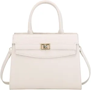 Women's Handbag Purse PU Leather Crocodile Pattern Top Handle Satchel Stitching Crossbody Shoulder Bag Classic Totebag88OWOISS