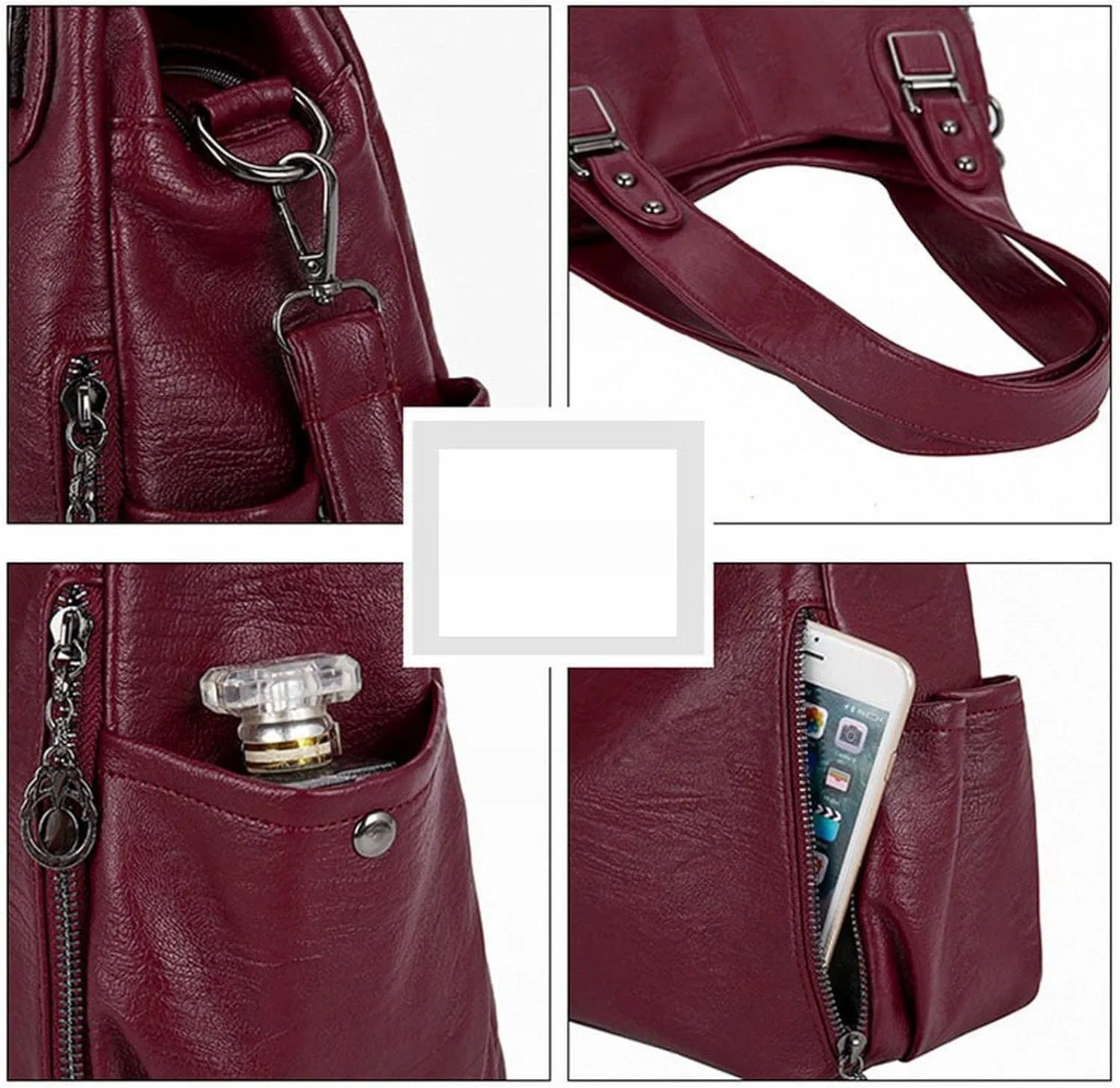 Women's Handbags Large Capacity Tote Soft Leather Ladies Crossbody Bags