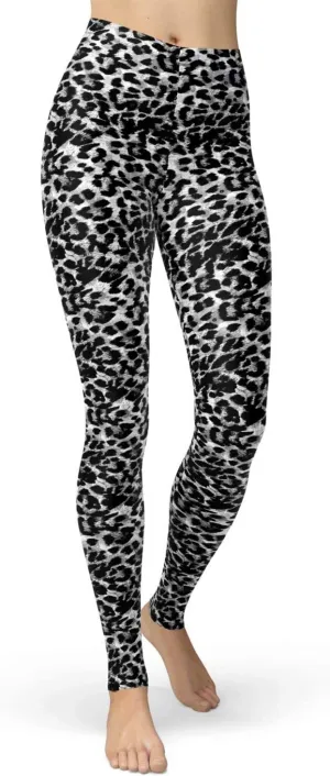Women's Leopard Printed Leggings Animal Skin Brushed Buttery Soft Tights