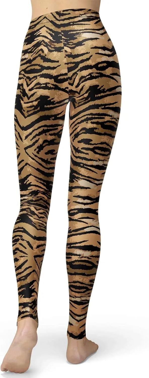 Women's Leopard Printed Leggings Animal Skin Brushed Buttery Soft Tights