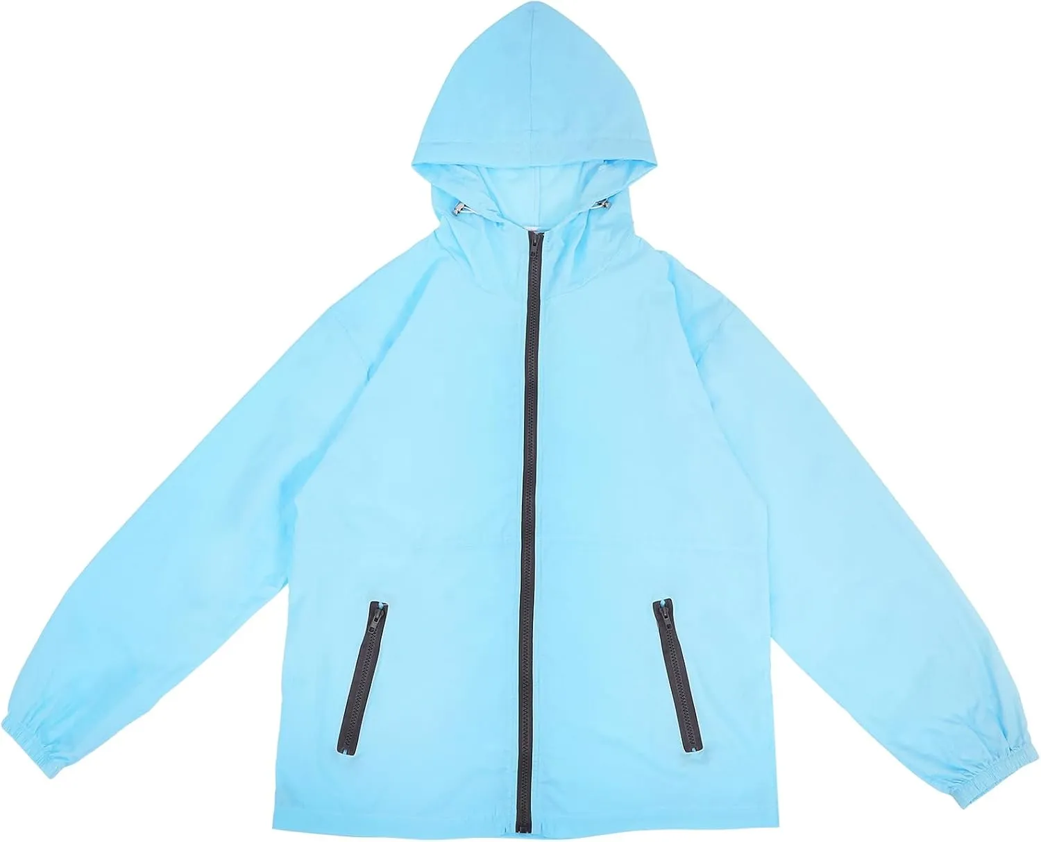 Women's Lightweight Jacket Hooded Lightweight Raincoat Outdoor Waterproof Windbreaker with Pockets Cycling Bike