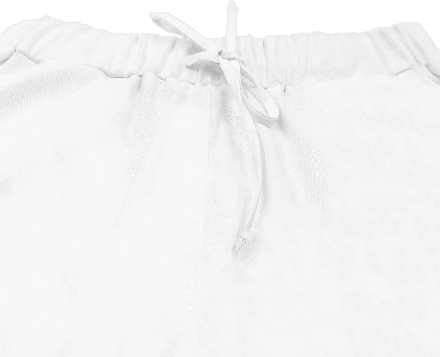 Womens Lightweight Pants with Pockets High Waist Comfy White Pants Casual Lightweight Loose Trousers