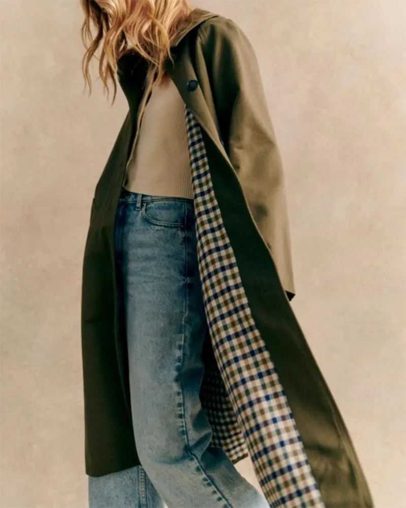 Women's Long Trench Coat Single Breasted Oversized Overcoat Classic Button Down Spring Outerwear