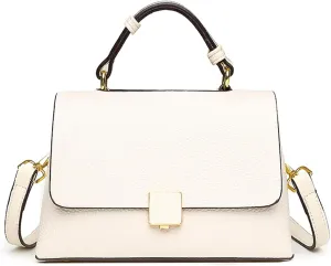 Women's Luxury Top Handle Satchel Bag Genuine Leather Classic Shoulder Bag Flap Crossbody Outdoor Work Handbag Pursebag2187OWOISS