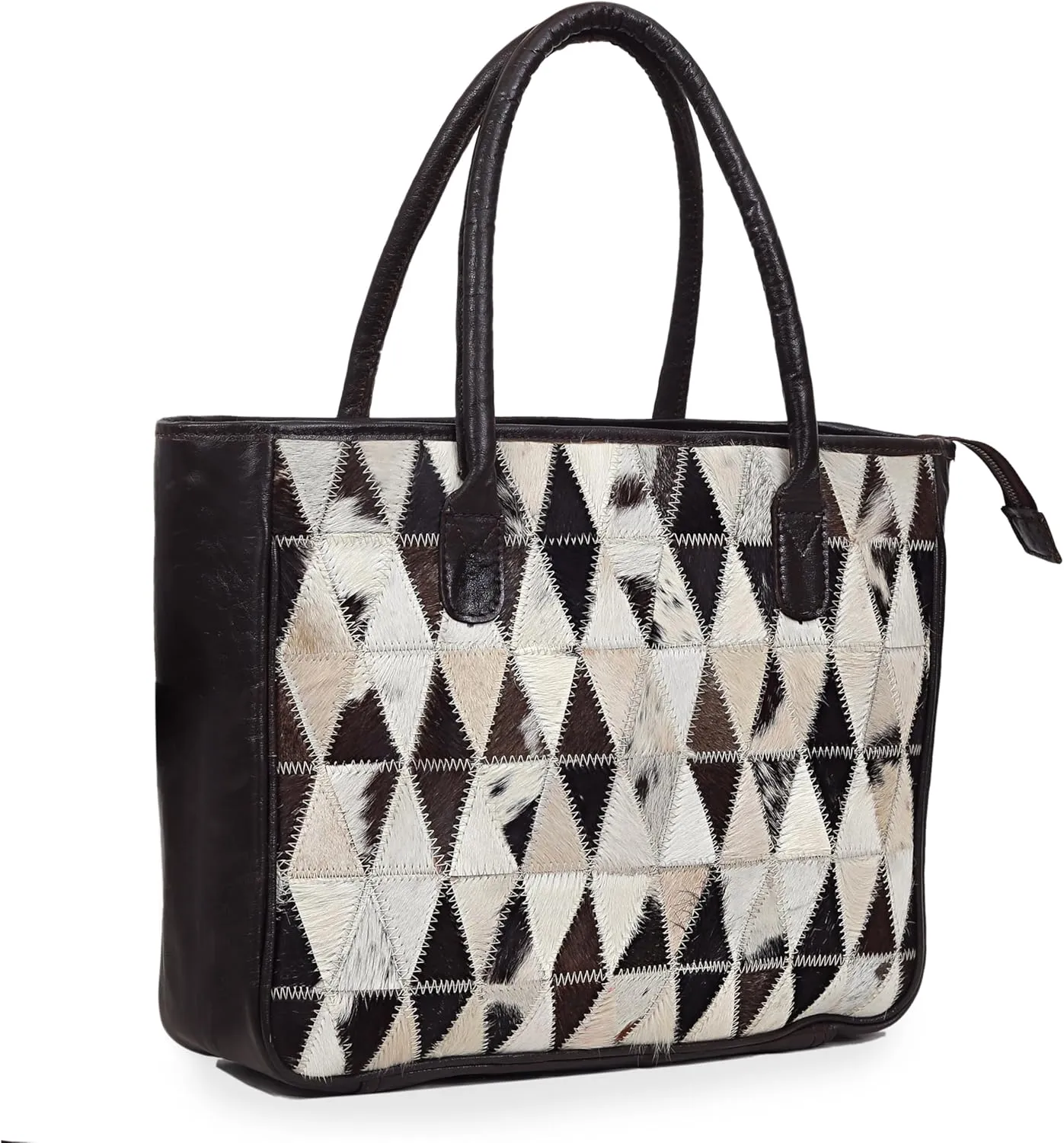 Women's Shoulder Handbags Stylo Classic Natural Cowhide Tote Bag with Clutch Gift for Her
