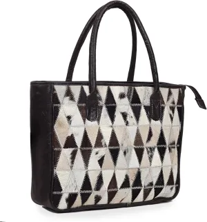 Women's Shoulder Handbags Stylo Classic Natural Cowhide Tote Bag with Clutch Gift for Her