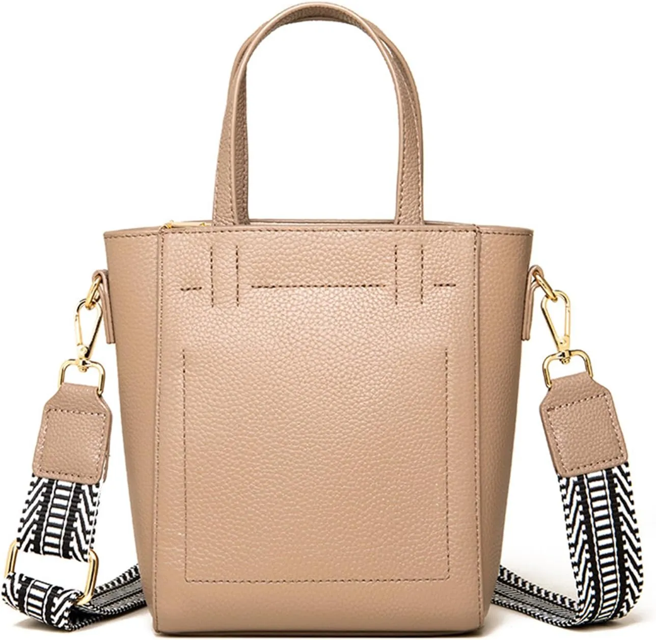 Women's Small Top Handle Satchel Bag Genuine Leather Classic Shoulder Bag Square Crossbody Stitching Handbag Pursebag2224OWOISS