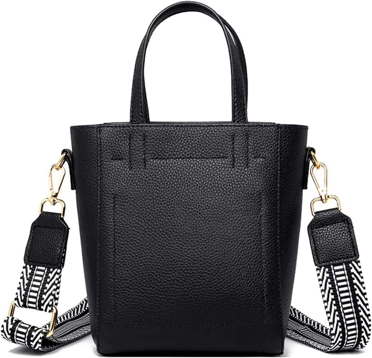 Women's Small Top Handle Satchel Bag Genuine Leather Classic Shoulder Bag Square Crossbody Stitching Handbag Pursebag632OWOISS