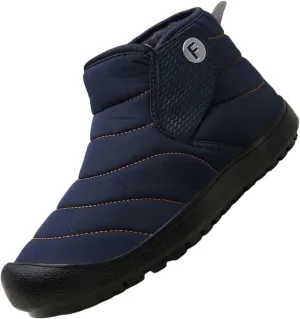 Women's Winter Boots Wide Width Snow Boots Slip On Womens Warm Ankle Barefoot Shoes Grounded Footwear Hiking Mens Casual Shoes Men Winter Booties