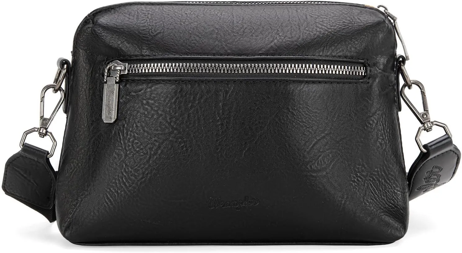 Wrangler Western Aztec Small Crossbody Bags for Women Multi Pocket Over Shoulder Crossbody Purse with Guitar Strap