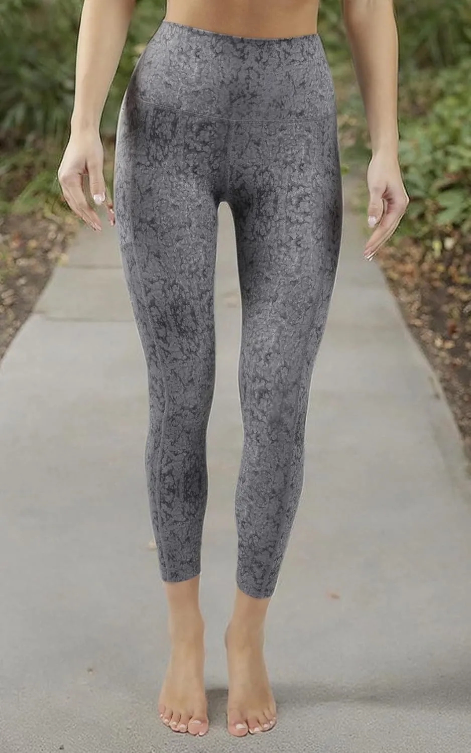 Yogalicious High Waist Squat Proof Soft Printed Leggings for Women