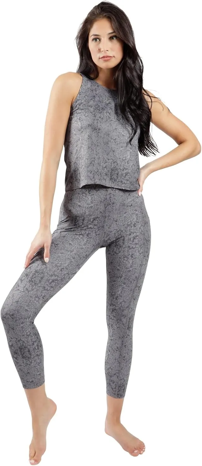 Yogalicious High Waist Squat Proof Soft Printed Leggings for Women
