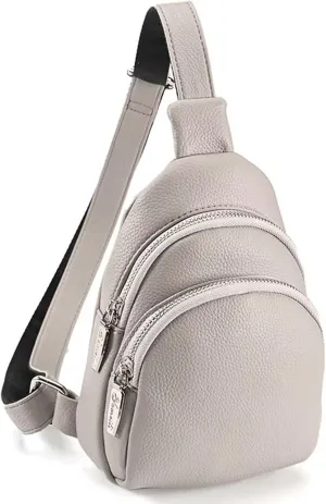 YUAKOU Fashion Small Sling Bag For Women Leather Crossbody Fanny Packs Chest Bag For Woman Girl